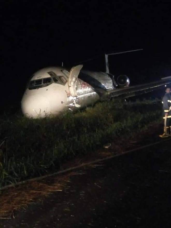 PHOTOS: Dana aircraft veers off runway in Port Harcourt - Daily Trust