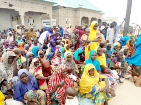 IDPs at a camp in Maiduguri, Borno State