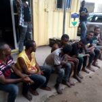 A cross section of the suspects who cut off victims' fingers and wrists at Aboru for not having good phones.
