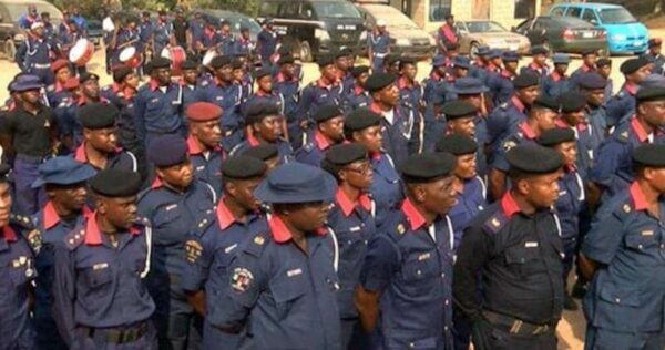 A cross section of NSCDC officers.