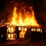 fire houses burnt