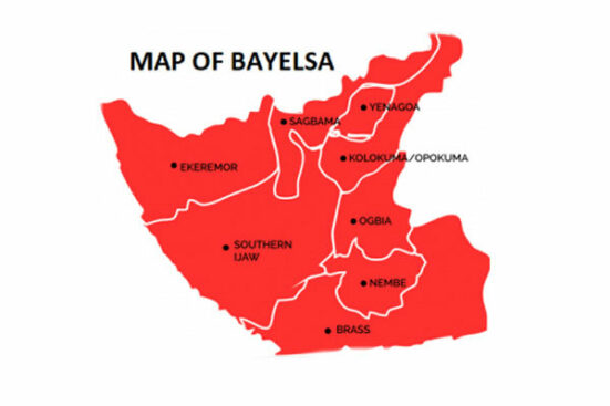 Bayelsa State Map 551x367 