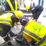 Rescue officials from LASEMA at the scene of boat mishap at Ipakan Boat Jetty, Egbin Ikorodu in Lagos.