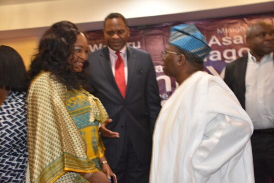 L-R: Sub-regional coordinator (West Africa), Campaign for Tobacco-Free Kids (CTFK), Mrs. Hilda Ochefu; Director General, Federal Competition and Consumer Protection Commission (FCCPC), Mr. Babatunde Irukera and former Health Minister, Prof. Isaac Adewole during the ‘tobacco control champion’ honour in Abuja. PHOTO BY: Abbas Jimoh