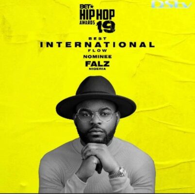 Falz, one of the African nominees for the "Best International Flow".