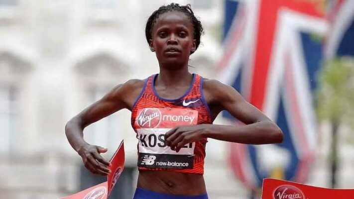 Kenya's marathon world record holder Brigid Kosgei
