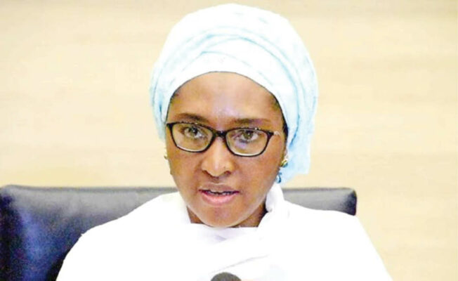 Mrs. Zainab S. Ahmed, Minister of Finance, Budget and Planning.