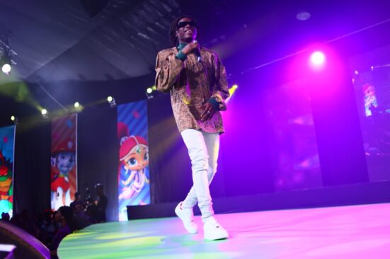 Fireboy on stage at the NickFest2019 held in Lagos.