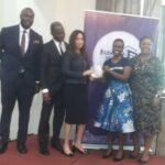 Jobberman’s CEO, Hilda Kabushenga Kragha (second right), on Thursday while presenting the 2019 edition of the annual Jobberman Best 100 companies to work for in Nigeria report in Lagos.