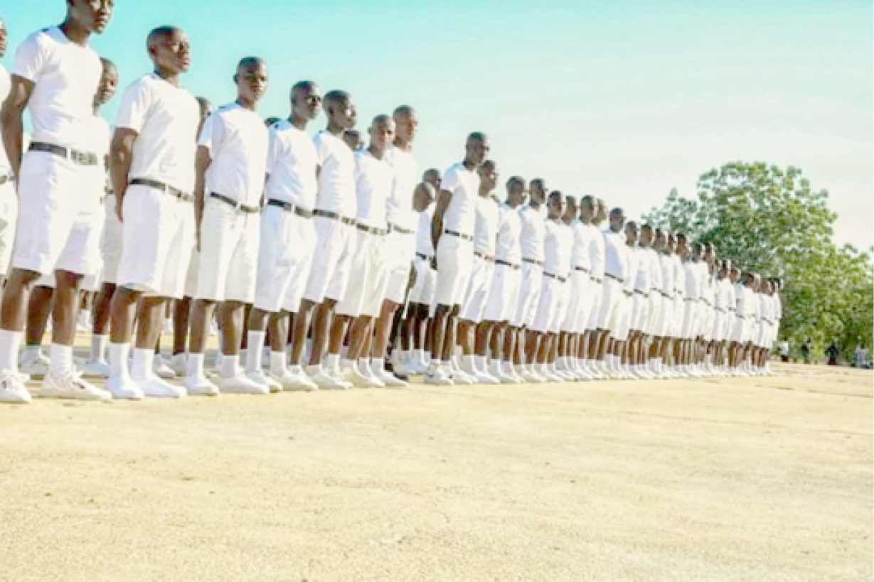 Some of the recruits at the Police Training College