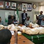 The Comptroller-General of Customs, Col. Hameed Ali, (rtd), displayed the intercepted foreign currencies at a press conference in Lagos on Tuesday.