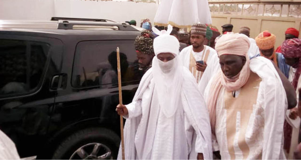 Sanusi arrives Kano Govt House as palace awaits his return