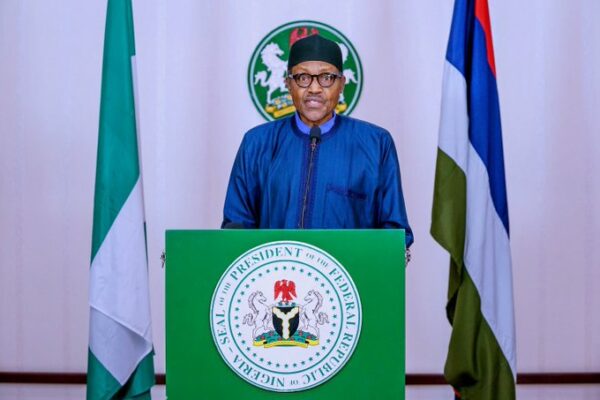 President Muhammadu Buhari speaks to the nation on the Covid-19 updates, at the State House in Abuja yesterday