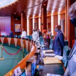 File photo: President Muhammadu Buhari holds virtual Federal Executive Council (FEC) meeting. 20,May,2020.