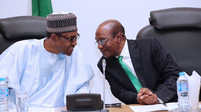 Buhari hosts Emefiele, others at Aso Rock