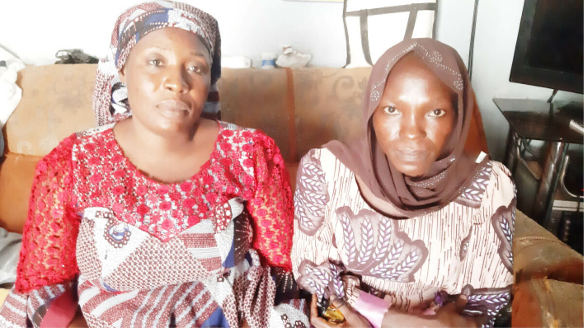 The duo, Renata and Lami after their release from Boko Haram captivity