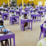 Senior Secondary three students of Government Secondary School Wuse Zone 3 in Abuja, writing a subject during the nationwide WAEC examination in Abuja yesterday