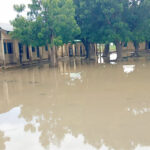 A flooded primary school