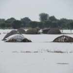 Floods are destroying farmlands and settlements across states. This photo shows destroyed farms and some Fulani settlements in AUYO Local Government area of Jigawa State. Photos Sani Maikatanga