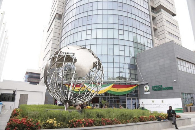The African Continental Free Trade Area (AfCFTA) Secretariat office in Accra, Ghana, opened in August 2020.