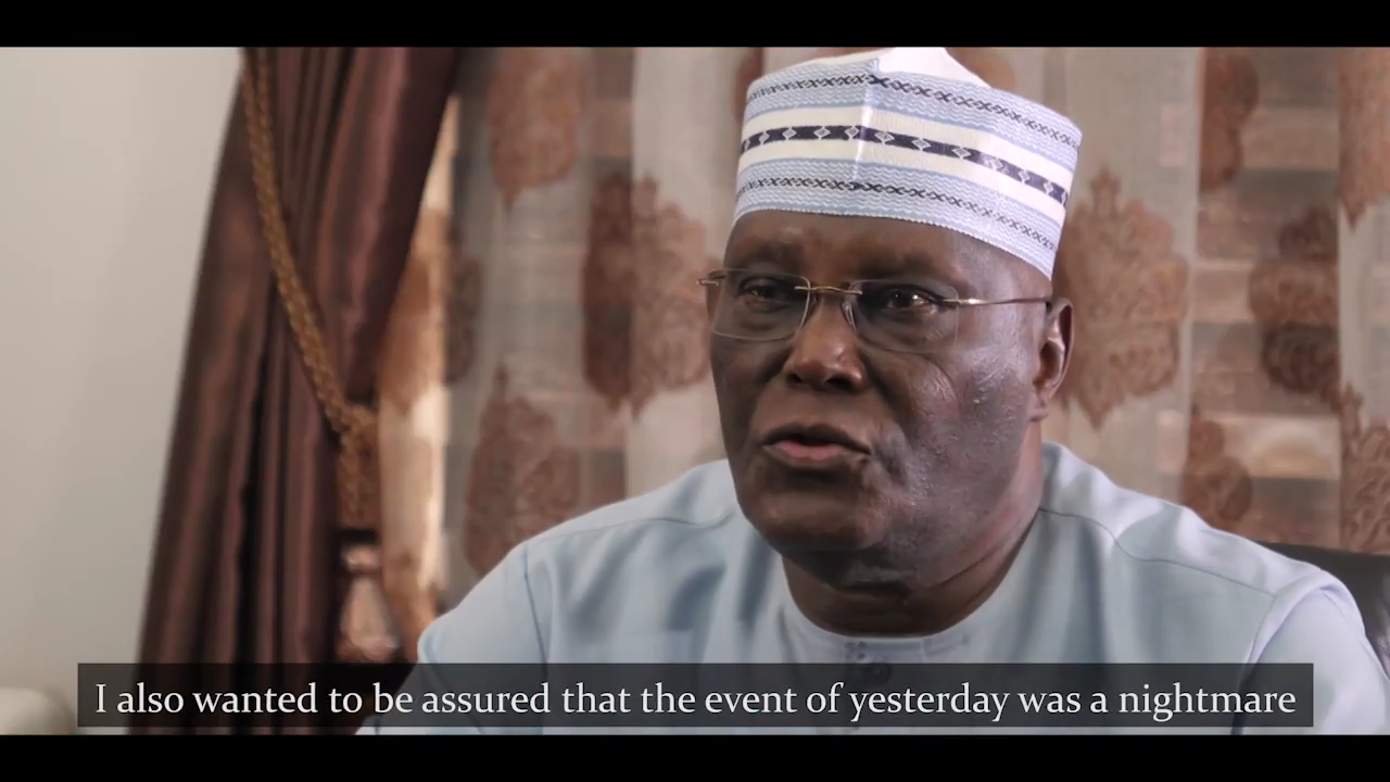 #ENDSARS: Atiku tells Buhari to speak to Nigeria