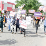 #EndSARS protestors in Abuja