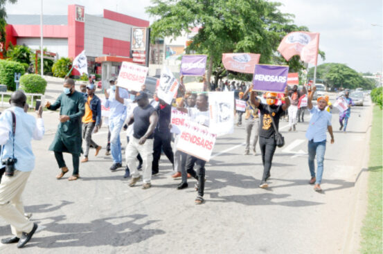 #EndSARS protestors in Abuja