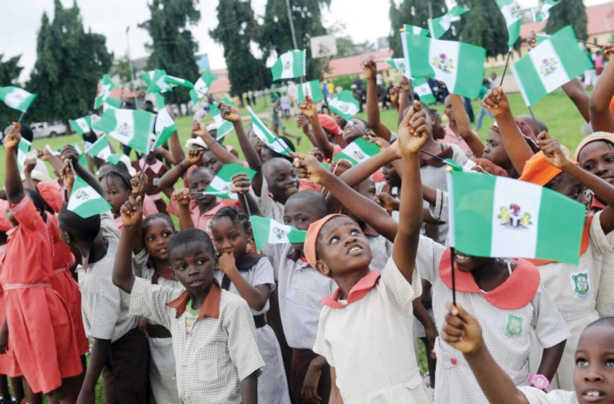 : Nigerian children attend independence day celebrations in this 2013 photo [File: Pius Utomi Ekpei/AFP]