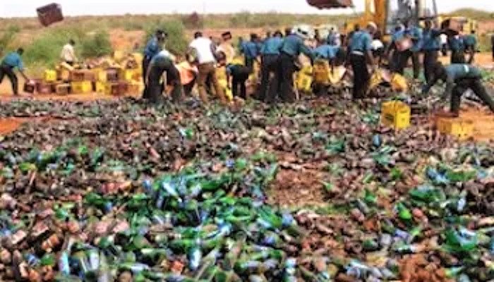 Kano Sharia police destroys 1.9 million bottles of beer worth over N200m