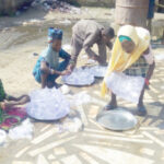 Young sachet water hawkers at Baga Road