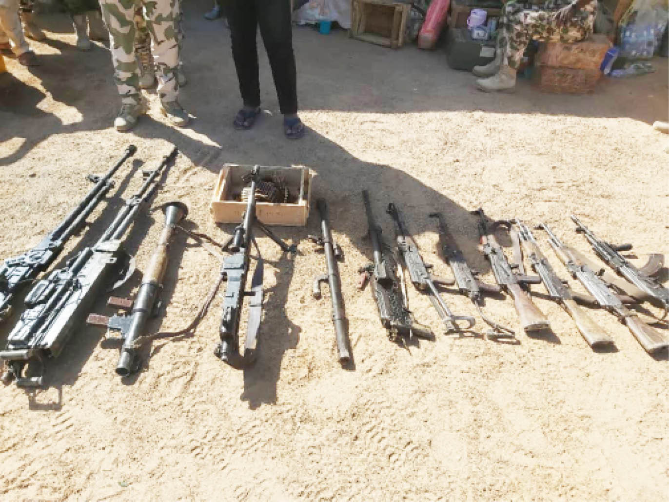 Police, army recover arms in Delta