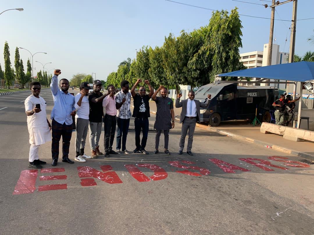 Sowore, #EndSARS protesters block Force Hqtrs