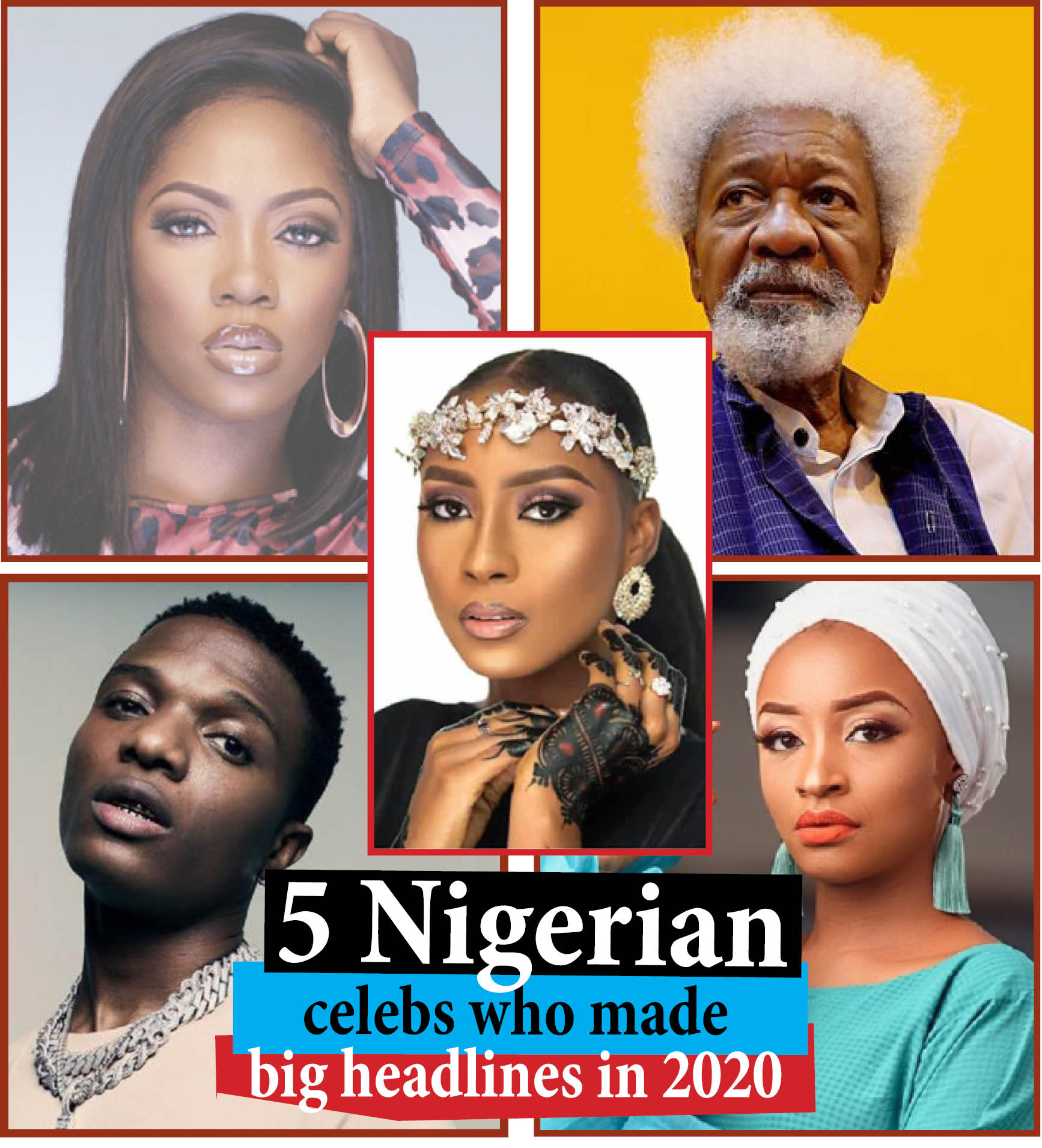 5 Nigerian celebs who made big headlines in 2020