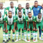A line-up of the Golden Eaglets ahead of a match