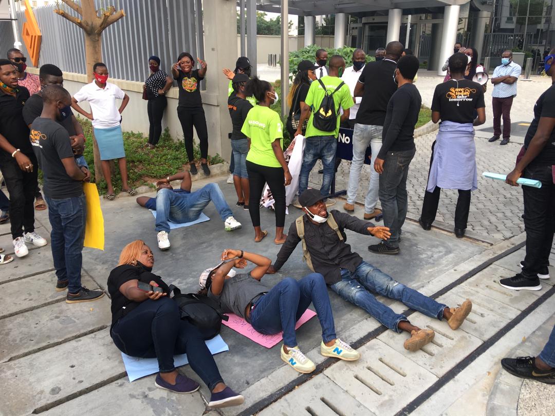 Sacked workers of Access Bank protest non-payment of full entitlement