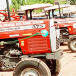 The tractors donated by Senator Emmanuel Bwacha to his constituents