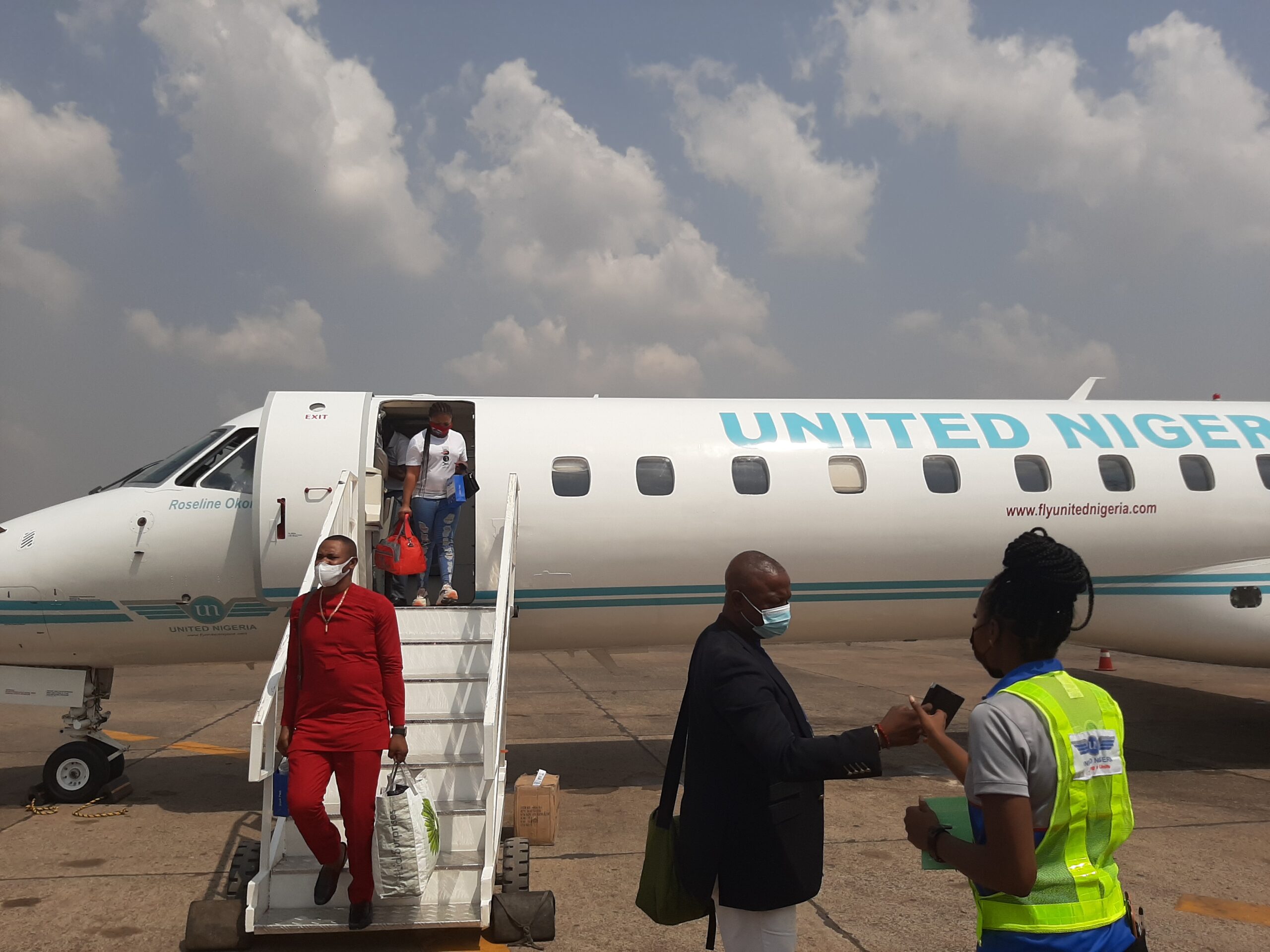 United Nigeria Airlines inaugural flight lands in Enugu