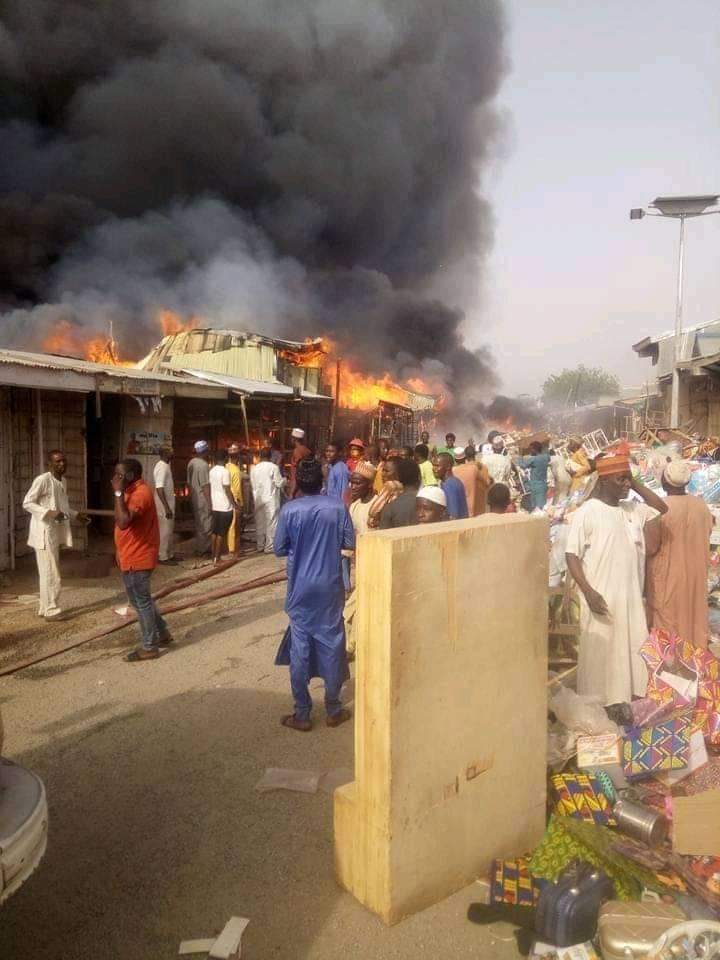 Fire razes Katsina Central market