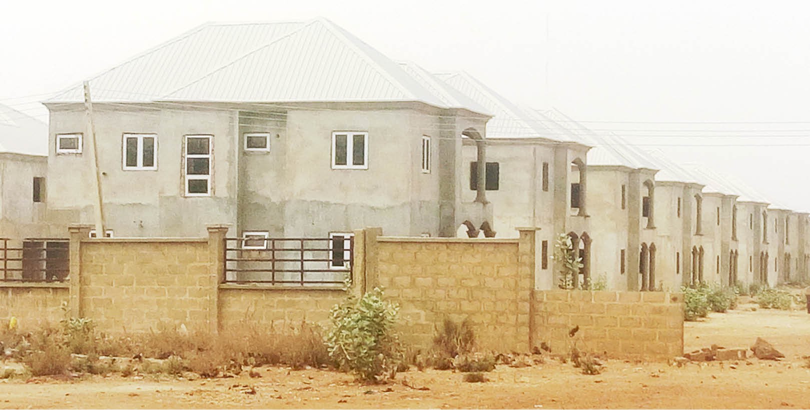 Gidan Salanke Housing Estate being constructed by the Sokoto State govt