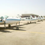 Some of the training airplanes at the Nigerian College of Aviation Technology (NCAT), Zaria