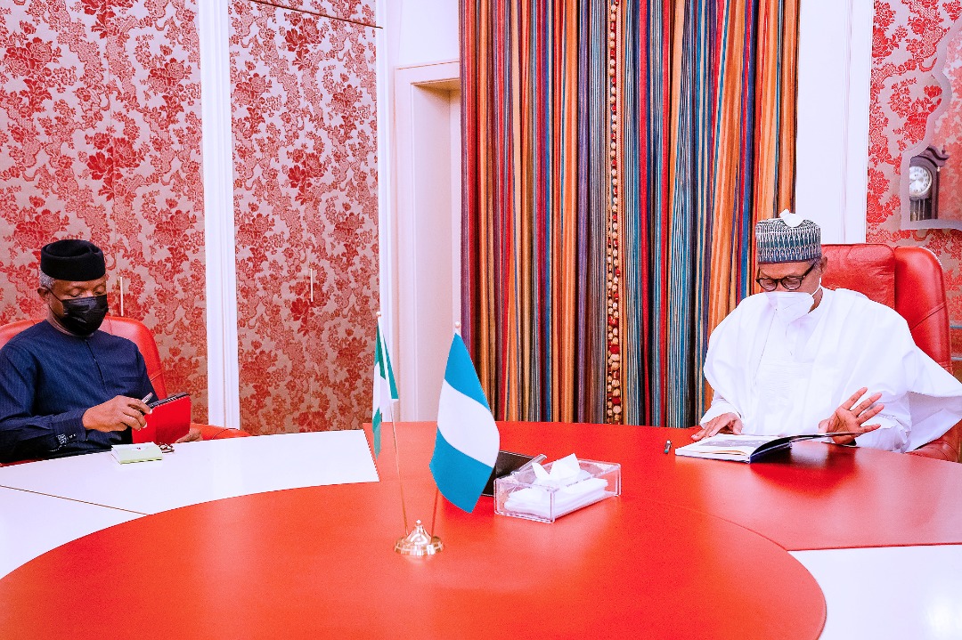 Osinbajo briefs Buhari after UK medical trip