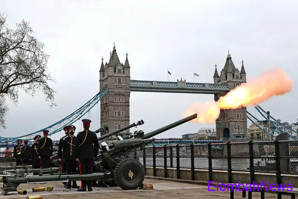 Gun salutes to mark death of Prince Philip