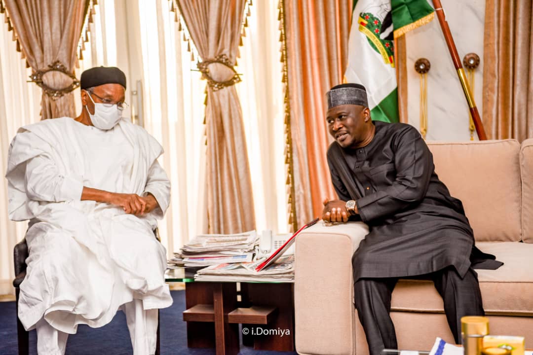 Mamman Daura makes first public appearance in a while – and it’s because of Mahmud Tukur