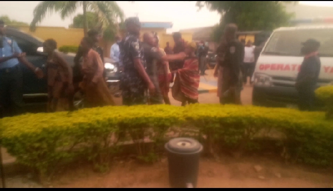 Freed Afaka students arrive Kaduna police headquarters