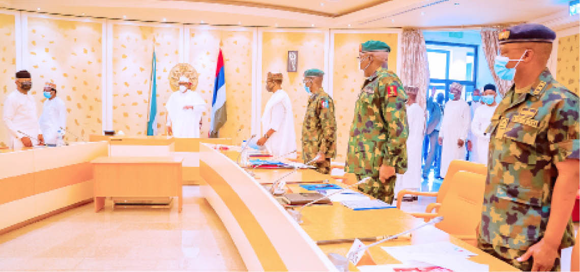 Again, Buhari meets security chiefs at Aso Rock