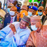 Governors Fintiri and Tambuwal during the commissioning of projects in Yola