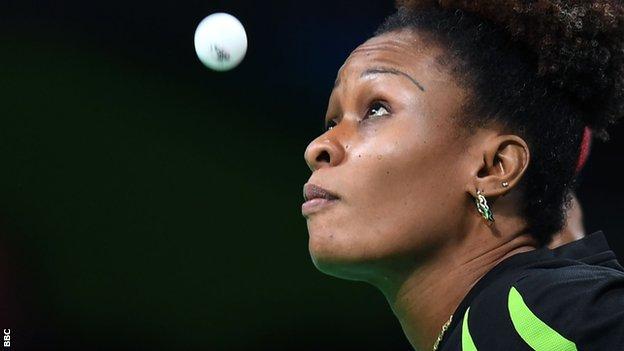 Oshonaike crashes out as Offiong advances in women’s table tennis singles event