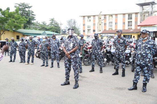 File photo of combat-ready police officers