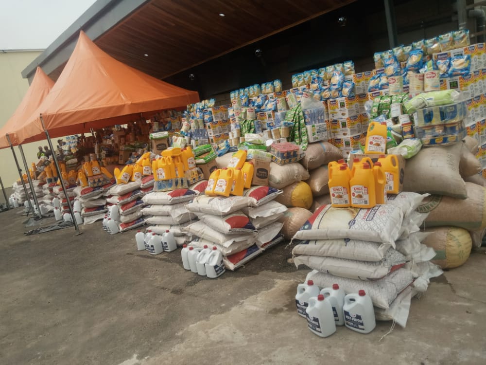 NGO distributes food items in Lagos community