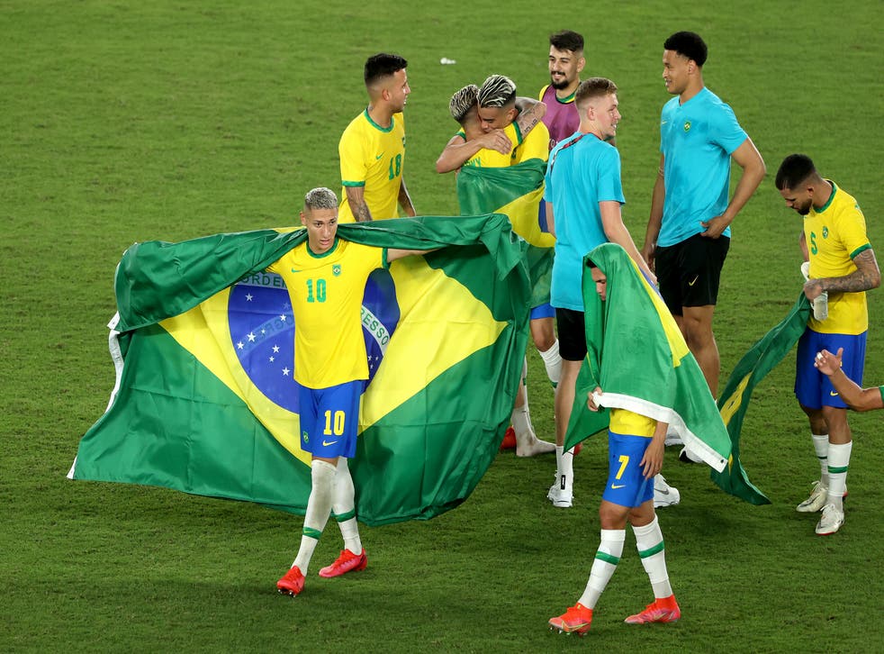 Brazil beat Spain in extra time to retain Olympic football gold